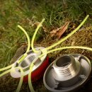 Freischneider Zubehör: YERD Aluminum universal Fadenkopf mit 2  bis zu 4 doppelten Mäh-Fäden (8), Mähkopf leicht und einfach zu bestücken