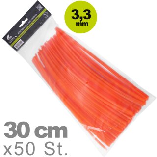 50 Mähfäden 3,3mm YERD Square Classic Trimmer, quadratische Schneidkante,  jeweils auf 30cm vorgelängt (15m)