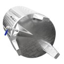 Zottel Tank - Branntweintank / Schnapstank: Edelstahlfass 300 Liter, Fass mit Domdeckel und Füßen, Hahn und Boden-Restablauf (versandkostenfrei)*