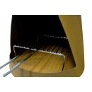 Gartenkamin mit Schornstein: YERD Denver XM+ aus echtem Cortenstahl inkl. Grill-Rost Set, Denver BBQ 125cm mit 100cm Rohr-Verlängerung (Versand kostenlos)