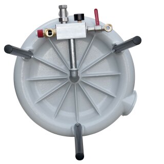 PEW40 Details:   Obstpresse  (Hydropresse)  / Beerenpresse / Apfelpresse:  Fischer 40 Liter Wasserdruck-Presse  GRIFO HPA40,  Aluminium mit Lack, Presskorb Edelstahl       (versandkostenfrei)* / Kelter, Hydropresse, Wasserdruckpresse, Obstpresse 40 Liter, Beerenpresse, Korbpresse, Entsafter, Weinpresse, 