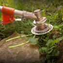 TOP EMPFEHLUNG: Metall Wildkrautbürste und Multi-Fadenkopf Tecomec OCP120, Mähkopf für 2 bis 12 Fäden, inkl. 3,3mm Mähfäden, werkzeuglos abschraubbarer Fadenträger, made in EU