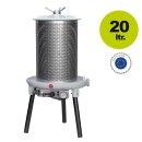 Obstpresse / Beerenpresse (Traubenpresse)  pneumatisch:  GRIFO LDP20, 20 Liter Presskorb-Inhalt, Luftdruck-Obstpresse / Apfelpresse,  Aluminium mit Lack, Presskorb Edelstahl  (Versand kostenfrei)*