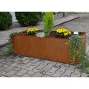 Hochbeet aus Metall - nach Maß KONFIGURIERBAR: Günstiges "Square 160" Hochbeet Edelstahl oder in Cortenstahl (edelrost / rostig), 160x60cm  in verschiedenen Höhen (33cm, 50cm, 80cm), beliebig verlängerbar! (Versand kostenfrei *)