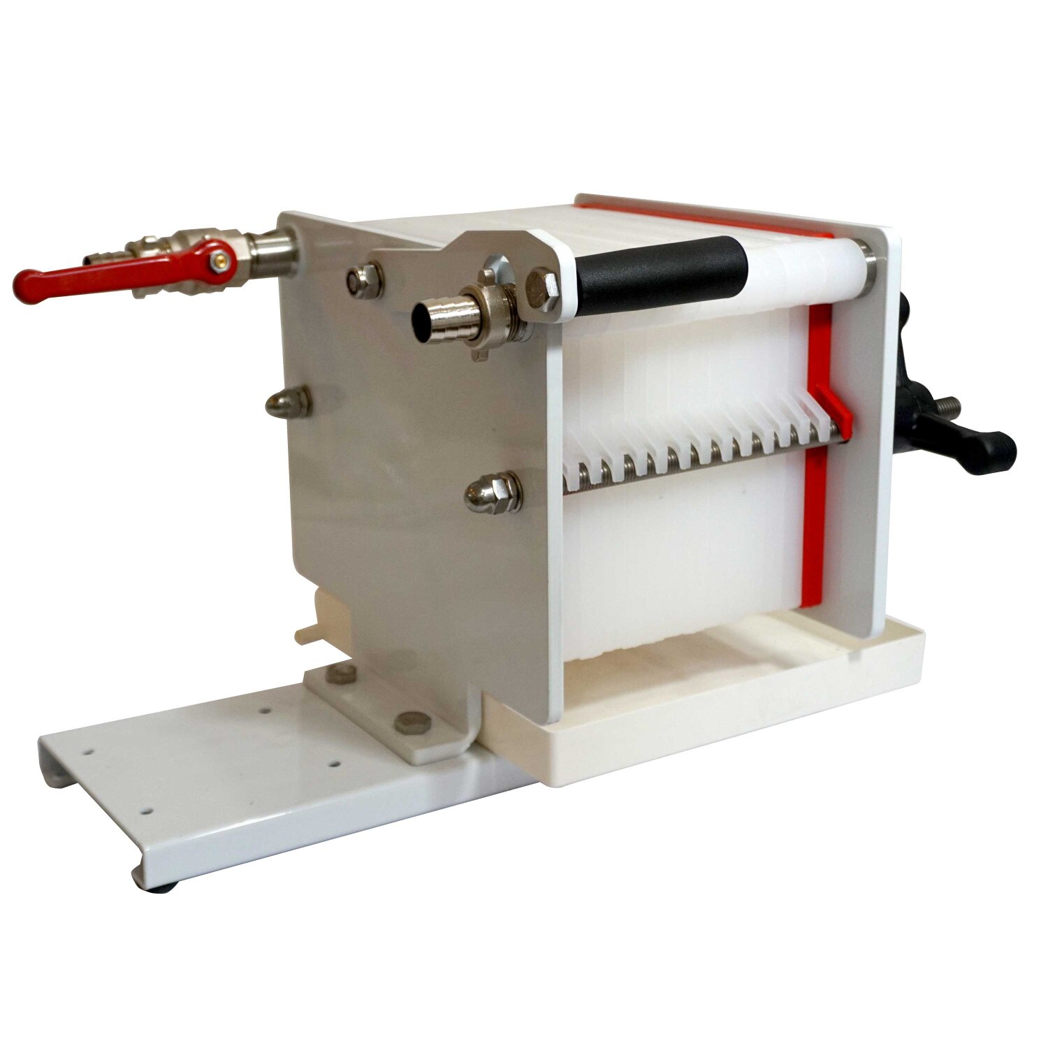 Weinfilter für max.14 Schichten, 20x20 lackiert, ohne Motor / Pumpe Weinfilter für max.14 Schichten, 20x20 lackiert, ohne Motor / Pumpe