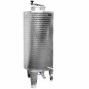 Edelstahl Branntweintank / Edelstahl-Fass 250 Liter Inhalt, mit Domdeckel und Füßen, inkl. Hahn (versandkostenfrei)*