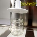 Vakuum Tomaten-Abfüller Pomodoro, pneumatisch mit 4 Abfüll-Stationen für dickflüssige Medien, Heißabfüller, 14mm Ventil für Standard-Flaschen + Konus für Gläser und Weithals-Flaschen