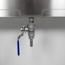 Flaschen-Abfüller für Pumpe: Profi Abfüllgerät 4 Stationen mit elektronisch gesteuertem Füllstands-Messer (steuert Pumpe), 230V, Falldruckfüller 14mm Edelstahl Standard-Füllventilen - Abfülleistung ca. 480 Ltr./Std., made in EU  (versandkostenfrei)*