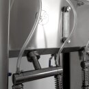 Flaschen-Abfüller für Pumpe: Profi Abfüllgerät 4 Stationen mit elektronisch gesteuertem Füllstands-Messer (steuert Pumpe), 230V, Falldruckfüller 14mm Edelstahl Standard-Füllventilen - Abfülleistung ca. 480 Ltr./Std., made in EU  (versandkostenfrei)*