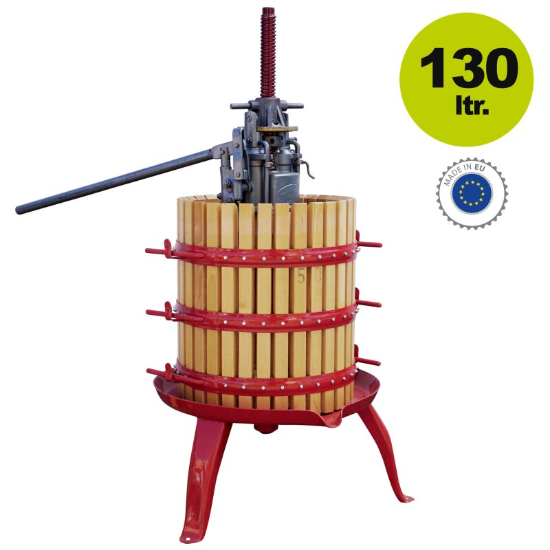 500OPH50 /  Obstpresse - Kelter hydraulisch: Weinpresse (Traubenpresse)  / Apfelpresse OPH 50,  130 Liter Presskorb-Inhalt,  hand-hydraulische Korbpresse (versandkostenfrei)*