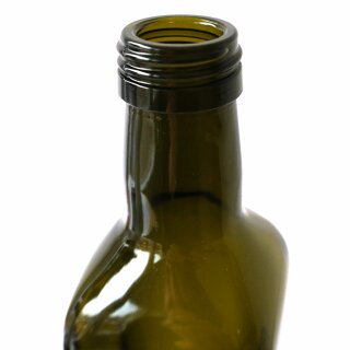  Details:   Restposten / Sonderposten: 10x klassische  Speise-Öl / Olivenöl-Flasche 500ml, Glas antik-grün,  Verschluss-Gewinde PP31,5 / Olivenöl-Flasche,  
