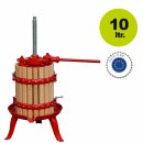 Obstpresse manuell:  Weinpresse / Apfelpresse OPM 20,   10 Liter Inhalt, mechanische Spindel-Korb-Presse, Hebel mit Ratsche