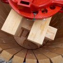 Spindelpresse / Obstpresse manuell / Holz: Weinpresse (Traubenpresse), Kelter, Apfelpresse  OPM 55,   170 Liter Inhalt, mechanische Spindel-Korb-Presse (Versandkostenfrei)*