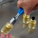 Flaschen mit Drehverschluss versiegeln: Kapselversiegler / Siegelpresse / Kapselverschließer / Verschließzange  für PP 18mm Handschraub-Verschlüsse mit Originalitäts-Ring / Originalitäts-Sicherung / Abrissring