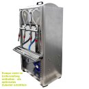 Profiabfüller AFGEE4: Profi Flaschen-Abfüllgerät 4 Stationen, Edelstahl, 14mm Standard-Füllventile