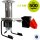 Obstpresse + Obstmühle  Hausmosterei SET-ANGEBOT  für ca. 300kg Äpfel: Obstpresse manuell hydraulisch, 23 Liter Kelter, lebensmittel-berührende Teile aus Edelstahl, Fischer OPRAH23 + Obstmühle Fruit-Shark als Lagerverkauf Set-Angebot (Versand kostenfrei*)