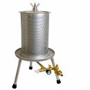 HAUSMOSTEREI SET ANGEBOT: 20L Set ideal bis ca. 300kg Obst, bewährte Fischer 1,1kW Edelstahl Kernobst-Schneidemühle OME 500 Fruit-Shark + Fischer Hydropresse 20 Liter z.B. zur Apfelsaft-Herstellung (Versand kostenfrei *)