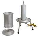 HAUSMOSTEREI SET ANGEBOT: 20L Set ideal bis ca. 300kg Obst, bewährte Fischer 1,1kW Edelstahl Kernobst-Schneidemühle OME 500 Fruit-Shark + Fischer Hydropresse 20 Liter z.B. zur Apfelsaft-Herstellung (Versand kostenfrei *)