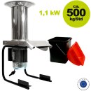 HAUSMOSTEREI SET ANGEBOT: 20L Set ideal bis ca. 300kg Obst, bewährte Fischer 1,1kW Edelstahl Kernobst-Schneidemühle OME 500 Fruit-Shark + Fischer Hydropresse 20 Liter z.B. zur Apfelsaft-Herstellung (Versand kostenfrei *)