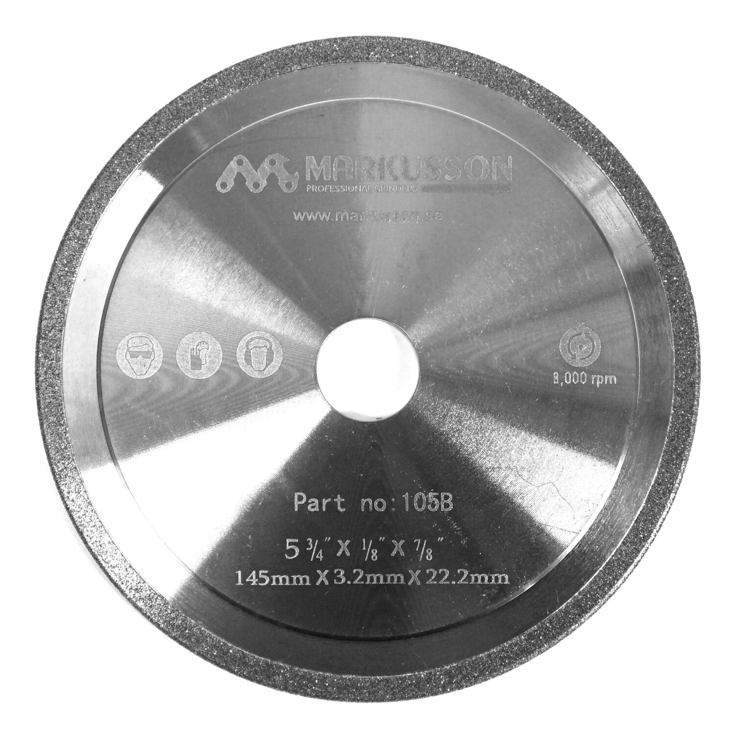 01005053  Schleifscheibe für Sägekette 145 x 22,2 x 3,2 mm CBN 