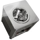 High-End Profi Eismaschine CUBE 750: Exklusive,  handgefertigte Eismaschine C750 INOX,  mit Kompressor, komplett Edelstahl, 16 kg schwer - extrem robust, Profi-Gerät  für Labor  oder Haushalt, 750g Füllmenge, im Dauerbetrieb 1,5 kg/Std., made in EU