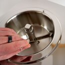 High-End Profi Eismaschine: Exklusive, kompakte und handgefertigte Eismaschine C1500, mit Kompressor, komplett aus Edelstahl, 30 kg schwer - extrem robust, Profi-Gerät ideal für Labor  oder Haushalt, 1500g Füllmenge, im Dauerbetrieb 3 kg/Std., made in EU