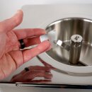 High-End Profi Eismaschine: Exklusive, kompakte und handgefertigte Eismaschine C1500, mit Kompressor, komplett aus Edelstahl, 30 kg schwer - extrem robust, Profi-Gerät ideal für Labor  oder Haushalt, 1500g Füllmenge, im Dauerbetrieb 3 kg/Std., made in EU