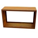 YERD CortenBOX 100: stabiles  Kaminholz-Regal  100x60x35cm,   Holzbox / Holzregal aus echtem Corten-Stahl (!), Holzlege Farbe Rost-Patina,  verschweißtes (!) Stahl-Regal für Feuerholz