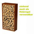 YERD CortenBOX 120: Cortenstahl Beet-Einfassung 120x60x35cm, 35cm Hochbeet, echter 1,6mm Corten-Stahl (!),Farbe Rost-Patina, verschweißt - nicht verschraubt, witterungs-beständig, kann auch stehend als Brennholz-Regal verwendet werden