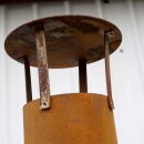 Terrassenfeuer / Grill-Kamin: YERD Grill Gartenkamin mit Schronstein / Feuerstelle BURNLEY, aus echtem 1,6mm  Corten-Stahl (!) in Edelrost, Höhe 1,8m,  mit Grillrost (Versand kostenfrei*)
