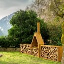 Terrassenfeuer / Grill-Kamin: YERD Grill Gartenkamin mit...