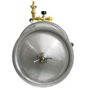 Die bewährte Fischer Edelstahl Hydropresse INOX: 20 Liter, Kelter / Apfelpresse / Edelstahl Obstpresse mit Wasserdruck-Antrieb, nur bei Fischer mit zusätzlichem Druckminderer (!),  inkl. Presstuch (versandkostenfrei)*