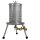 Die bewährte Fischer Edelstahl Hydropresse INOX: 20 Liter, Kelter / Apfelpresse / Edelstahl Obstpresse mit Wasserdruck-Antrieb, nur bei Fischer mit zusätzlichem Druckminderer (!),  inkl. Presstuch (versandkostenfrei)*