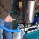 Abfüllgerät Bag-in-Box + Kanister heißen Saft : Fischer BIB Abüller mit Impellerpumpe, digitalem Durchflussmesser und Vitop-Verschlusszange,  flexible Zapfpistole auch für Kanister- oder Kannen-Abfüllung geeignet (Versand kostenfrei*)