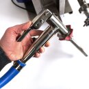 Abfüllgerät Bag-in-Box + Kanister heißen Saft : Fischer BIB Abüller mit Impellerpumpe, digitalem Durchflussmesser und Vitop-Verschlusszange,  flexible Zapfpistole auch für Kanister- oder Kannen-Abfüllung geeignet (Versand kostenfrei*)