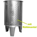 Zottel Edelstahltank 500 Liter Inhalt Immervoll-Tank mit U-Kühlmantel und Schwimmdeckel