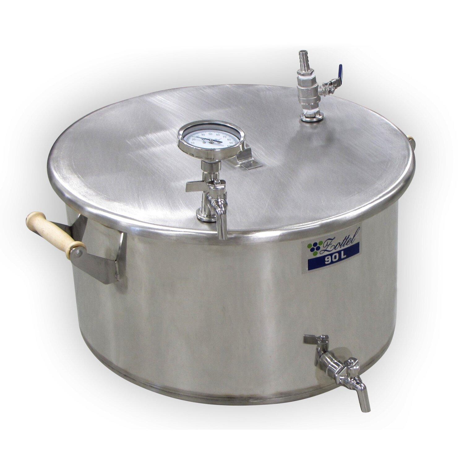 12PM90  Pasteurisieranlage P90 Zottel 90L/h aus Edelstahl 