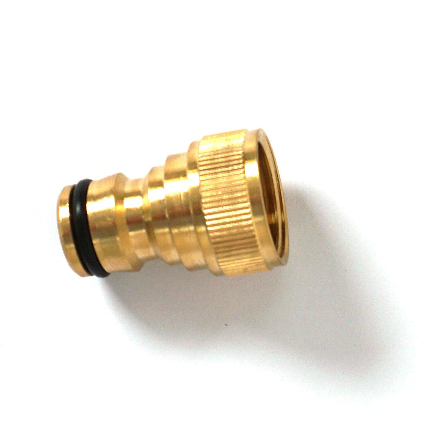 5015-13  YERD 70031-59003 Gewinde-Anschluss mit 1/2" Zoll Gewinde, passend für 6L, 8L und 10L Hydropresse, um die Presse direkt an GARDENA-Schlauchsystem anzuschließen, Schlauch System Gardena, männlich 	 
		 (Messing, Schlauch-Kupplung, Gardena kompatibel, YERD, 1/2