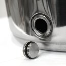 Fischer-Lahr® POLISHLINE Edelstahl-Transportkanne 25 Liter, Getränkefass für Lebensmittel, Hochglanz poliert, 18/10 AISI 304, Edelstahlkanne geschweißt (!), Behälter ideal für Branntwein, Öliven-Öl, Balsamico Essig, Milch, Federweißer, Most, Wein u.s.w.