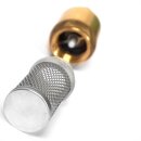 Rückschlagventil für Schmutz-Wasser mit Saugkorb 3/4" Zoll , Innengewinde,  Rückschlagklappe Messing, für Saugschlauch