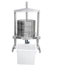 Obstpresse manuell hydraulisch: Edelstahl,  50 Liter Obstpresse / Beerenpresse (Traubenpresse)  / Honigpresse / Apfelpresse OPRIH51, manuell hydraulisch, 5t Pressdruck, verbesserstes Modell v2024 (versandkostenfrei)*