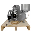 Etikettierer 2in1 rund und eckig: Halbautomatischer Flaschen-Etikettierer Easy  Q MEGA12 für zylindrische und quadratische Flaschen und Behälter / Olivenöl-Flaschen / Dosen etc, Etikettiermaschine auch für PET Flaschen (versandkostenfrei)*