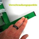 Kleine Beerenmühle: manuell /  Handbetrieb,  BM7 mit 7 ltr. Edelstahltrichter, speziell  zum Maischen von Beeren und Trauben, Traubenmühle mit Quetschwalzen aus lebensmittelechtem Kunststoff