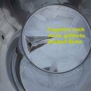 Edelstahl-Immervoll Behälter, 200 Liter  Edelstahl-Lagertank inkl. Schwimmdeckel und Staubdeckel für Wein und Most, mit Boden-Restauslauf, 2 Ausläufe,  original Zottel Fass mit angeschweißten Füßen und Rädern, made in EU  (Versand kostenfrei*)