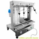 Vakuum-Füllmaschine: Abfüllgerät Vacu-Control-6, Profi Vakuumabfüller, Edelstahl Flaschenfüller 6-stellig - 4x Standard-Ventil + 2x Mignon Ventil  (für Flakons, Miniflaschen o.ä.), 600 Flaschen/Std unterschiedlicher Größe, made in EU (versandkostenfrei)*