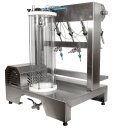 Vakuum-Füllmaschine: Abfüllgerät Vacu-Control-6, Profi Vakuumabfüller, Edelstahl Flaschenfüller 6-stellig - 4x Standard-Ventil + 2x Mignon Ventil  (für Flakons, Miniflaschen o.ä.), 600 Flaschen/Std unterschiedlicher Größe, made in EU (versandkostenfrei)*