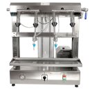 Vakuum-Füllmaschine: Abfüllgerät Vacu-Control-6, Profi Vakuumabfüller, Edelstahl Flaschenfüller 6-stellig - 4x Standard-Ventil + 2x Mignon Ventil  (für Flakons, Miniflaschen o.ä.), 600 Flaschen/Std unterschiedlicher Größe, made in EU (versandkostenfrei)*