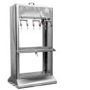 Boden-Abfüllstation: Profi Abfüllgerät 6 Stationen Edelstahl, Falldruckfüller  Boden-Standgerät (!) 1,7m hoch, 14mm  Edelstahl-Ventile für Standard-Flaschen. hohenverstellbar,  ohne Thermometer, klassischer Falldruckfüller, made in EU (Versand kostenlos*)