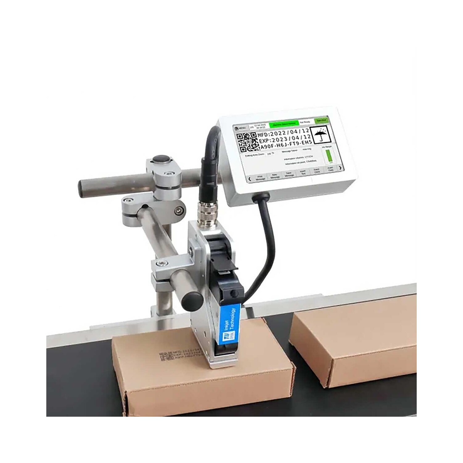   Inkjet Drucker P190 mit Halterung für FX 10 / FX10H Etikettiermaschine 25,4 