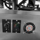 Automatische Fischer-Lahr® Tisch-Etikettier-Anlage GST212T, für Vorder- und Rück-Etikett, für zylindrische o. konische Behälter, äußerst robuster & schwerer (!) Maschinenbau in Industrie-Qualität, pneumatische Anpressung,  230V (Versand kostenfrei*)